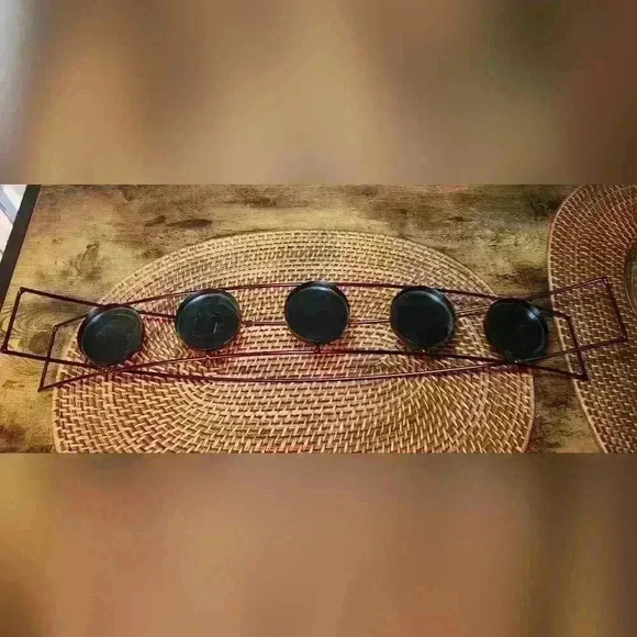 Arch Table Centerpiece Decoration 5 Tealight Candle Holder 22.5in x 4.5in - Picture 2 of 10